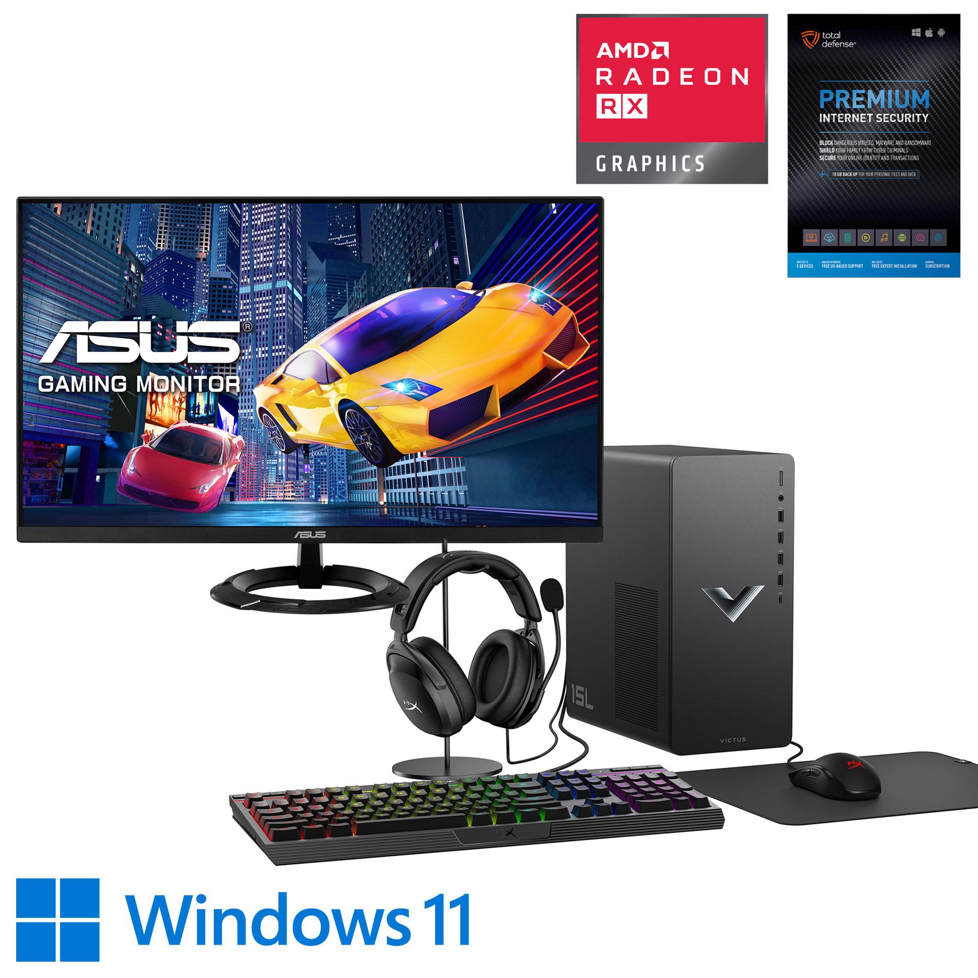 Rent to Own HP HP Victus Gaming Desktop w/ 27" Monitor & Total Defense
